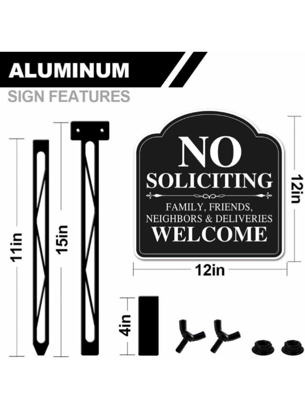 No Soliciting Sign